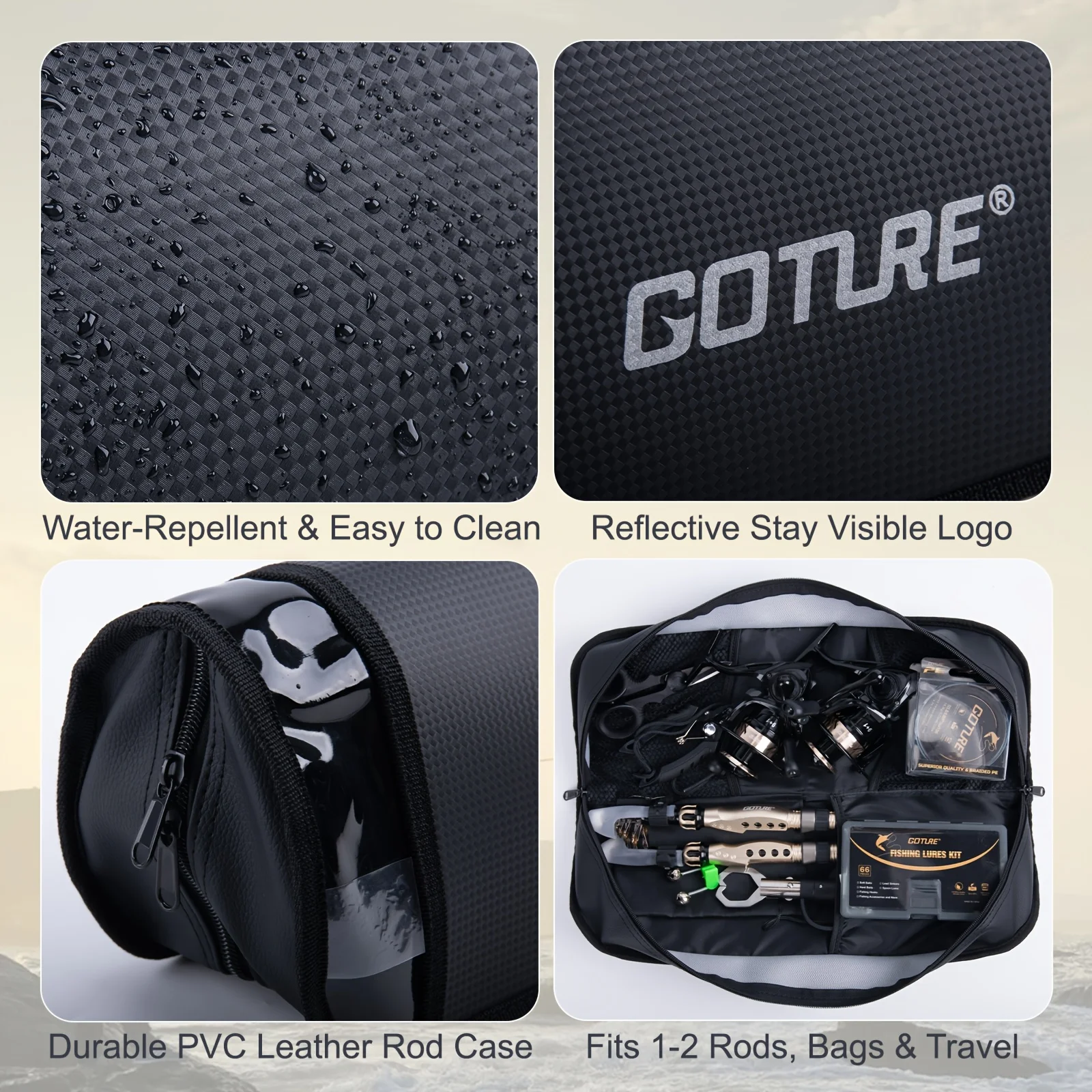 Goture Fishing Rod Reel Case - - Fishing Rod Case ulasan dan harga