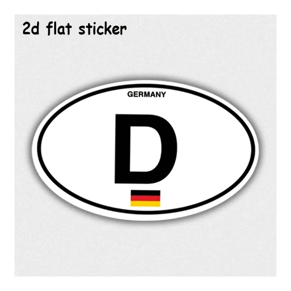 Germany Driving License Plate Decal For Laptops, Cars, Motorcycles, Water Bottles & Smooth Surfaces