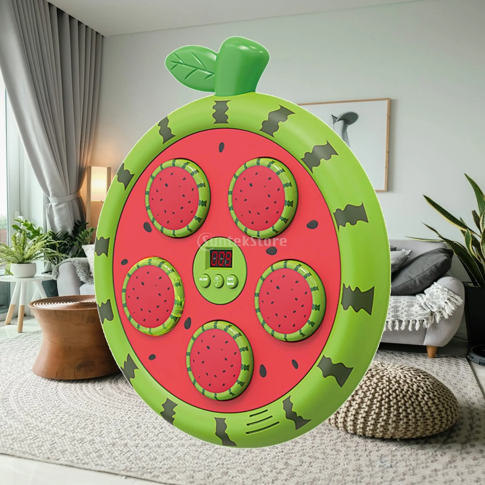 Music Boxing Machine Punching Pad for Boys with Light Speed Adjustable Electronic Boxing Wall Target for Exercise Home Use