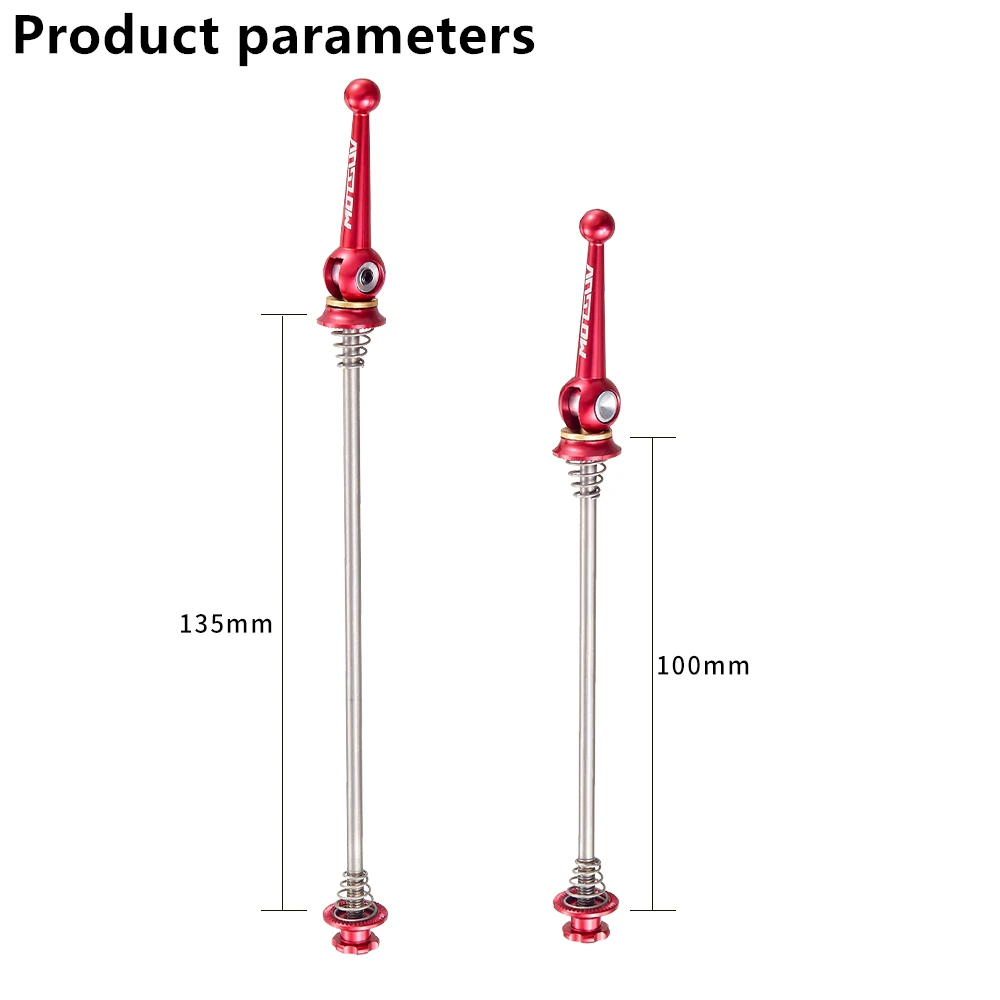 Mountainbike Faltbare Titan Legierung Winde HubQR Rad Set Feststellstange MTB Rennrad 100/135 MM Quick Release Winde stange teil