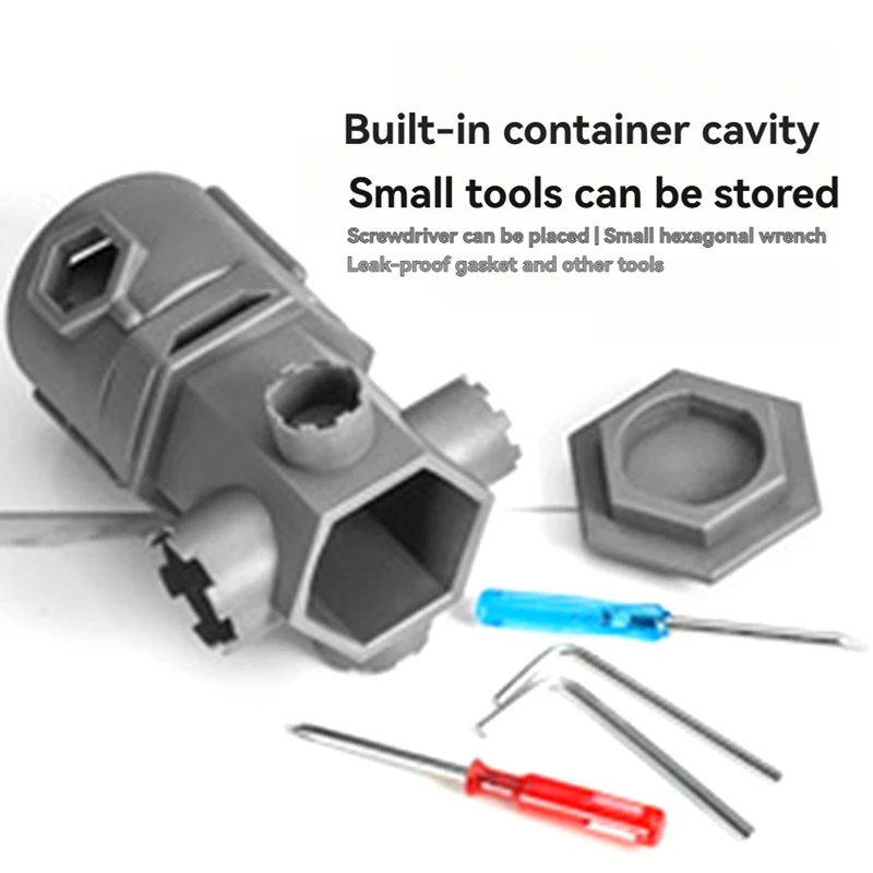 2Set All-In-One Wrench Tool Set For Faucet, Multifunctional Faucet Wrench For Bathrooms And Kitchens