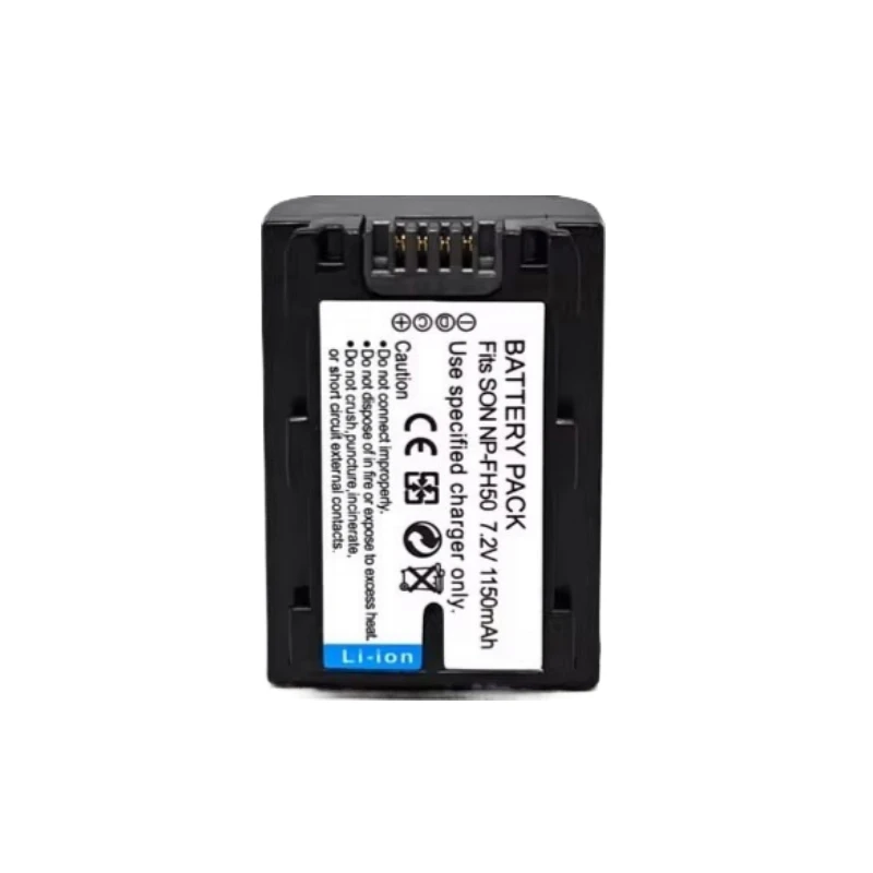 7.2V 1150mAh NP-FH50 Camera Battery for Sony HDR-TG1E TG5 TG3 TG7 DSC-HX1 A330 A290 Compatible Models NP-FH50 NP-FH70 NP-FH100