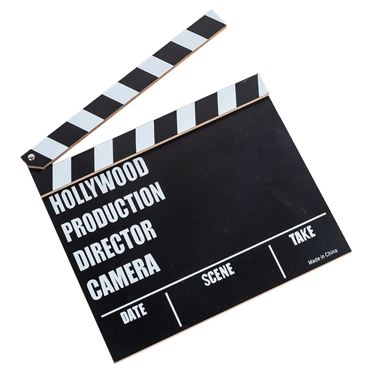 Wooden Director Clapperboard Film Action Slate Clapboard Hollywood Movie Clap Board for Studio Video Shooting Party Photo Booth