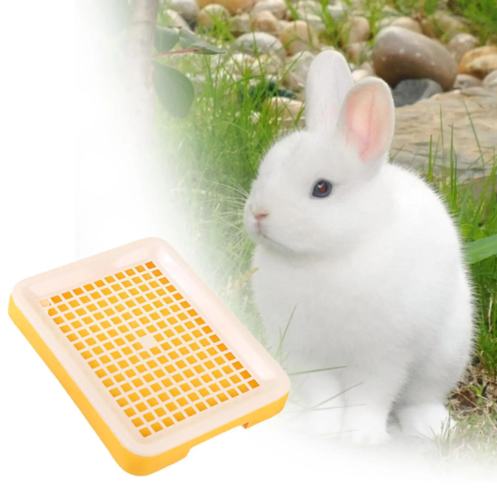 Bandeja para orinal de conejo, caja de inodoro para hámster, accesorios para mascotas Chinchillas, hurones