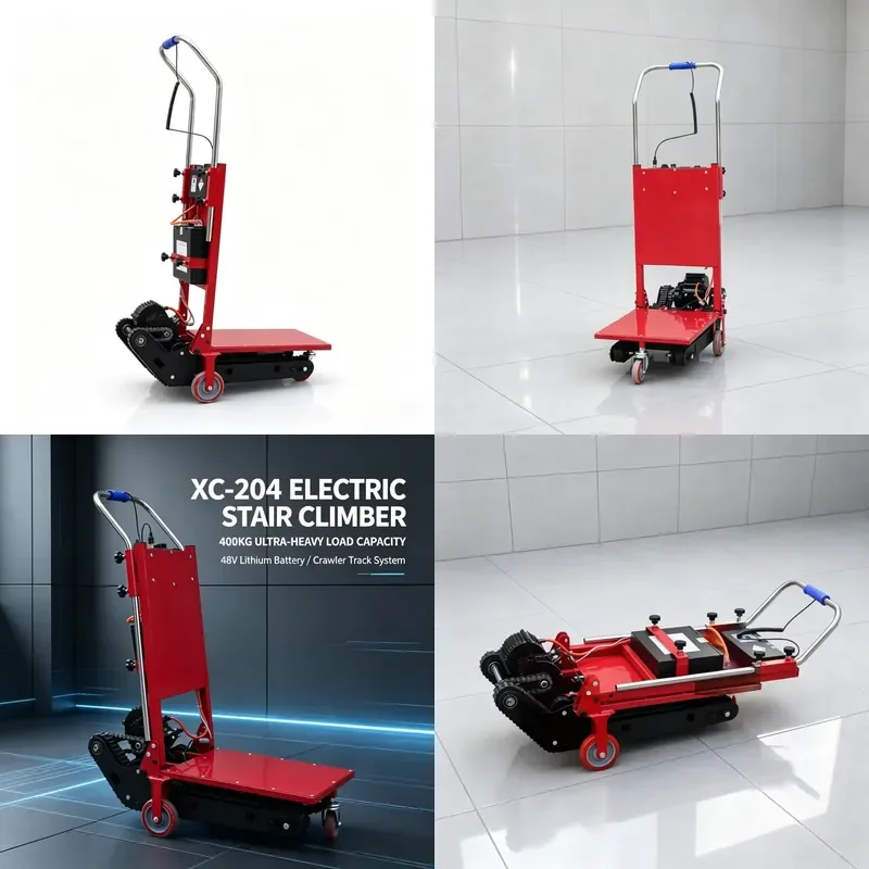 

Heavy Electric Stair Climbing Trolley Tracked Crawler Stair Climber 400kg Capacity with 48V Lithium Battery for