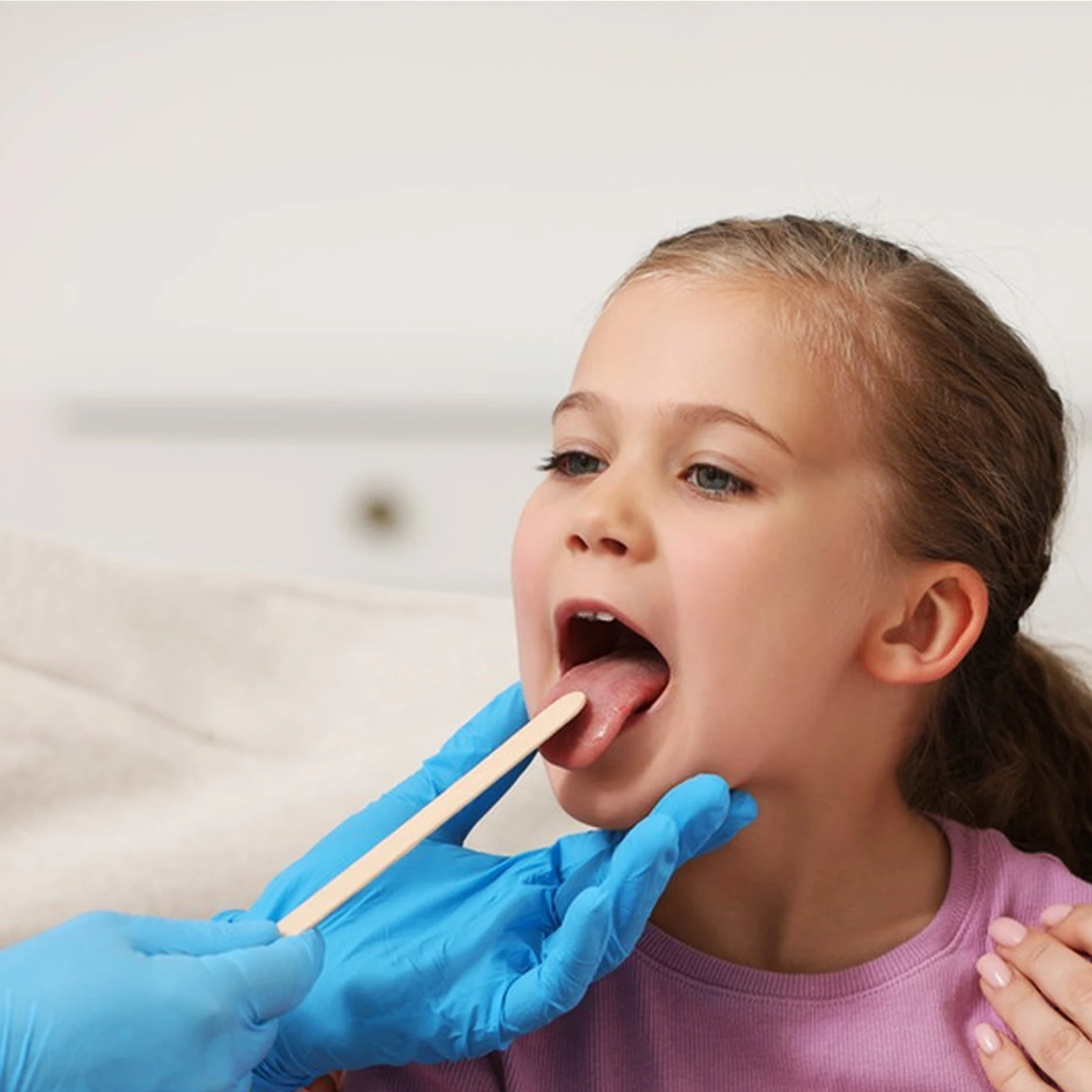 

100Pcs Medical Wooden Tongue Sticks Individually Wrapped Safe Sterile Smooth Surface for Wax Spa Crafts Tongue Sticks for Women