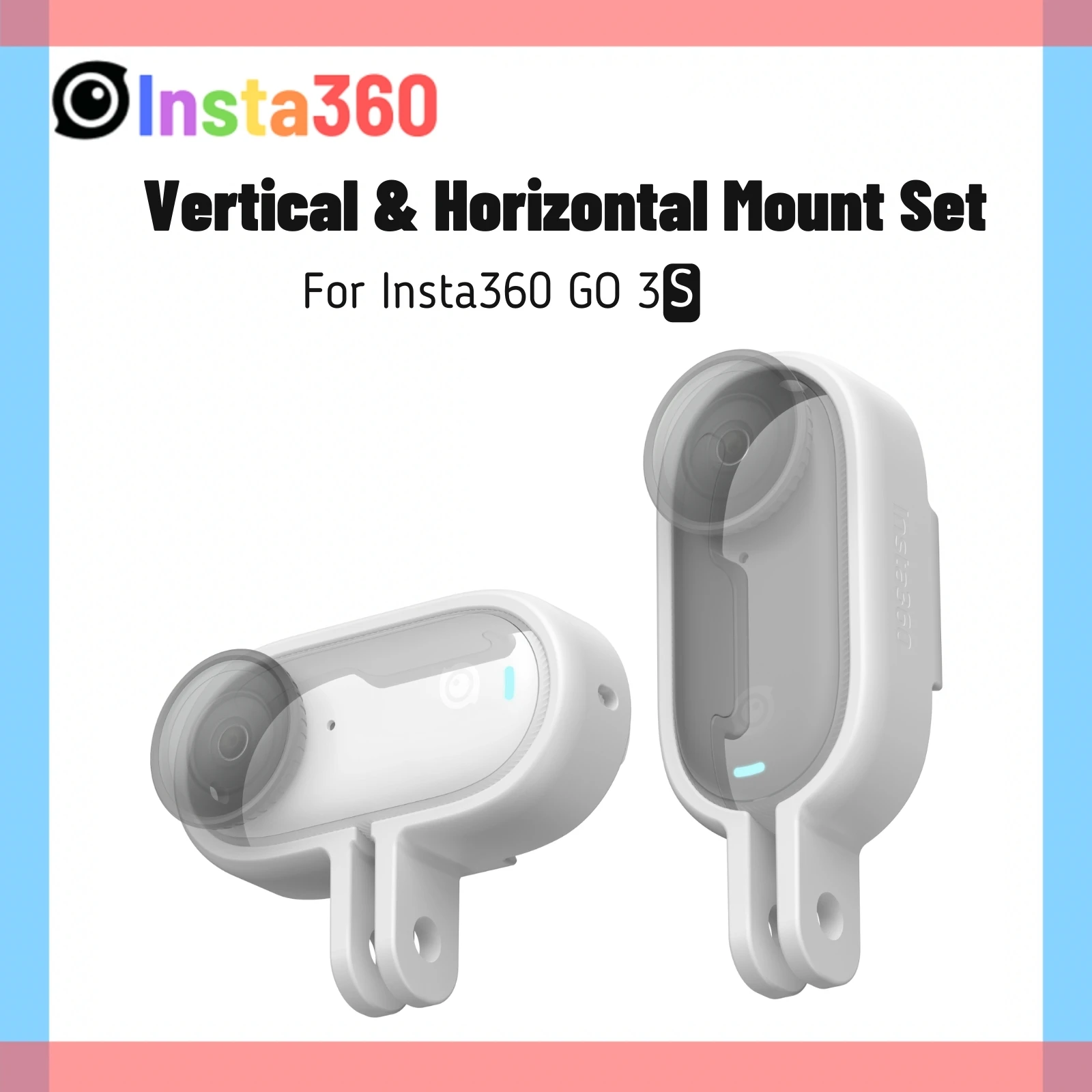 Insta360 GO 3S Vertical Horizontal Action Mount Set Cycling Silicone Bracket Frame For Insta 360 GO 3 GO3S Original Accessories