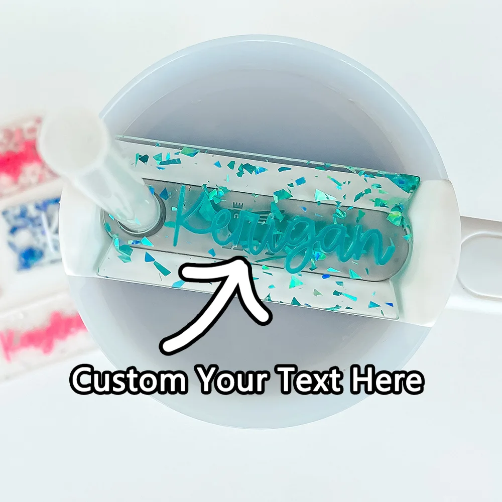 Personalized Tumbler Name Tag | Custom Tumbler Name Plate | 30oz and 40oz |H2.0 Quencher Name Tag | Acrylic Name Plate cup brand