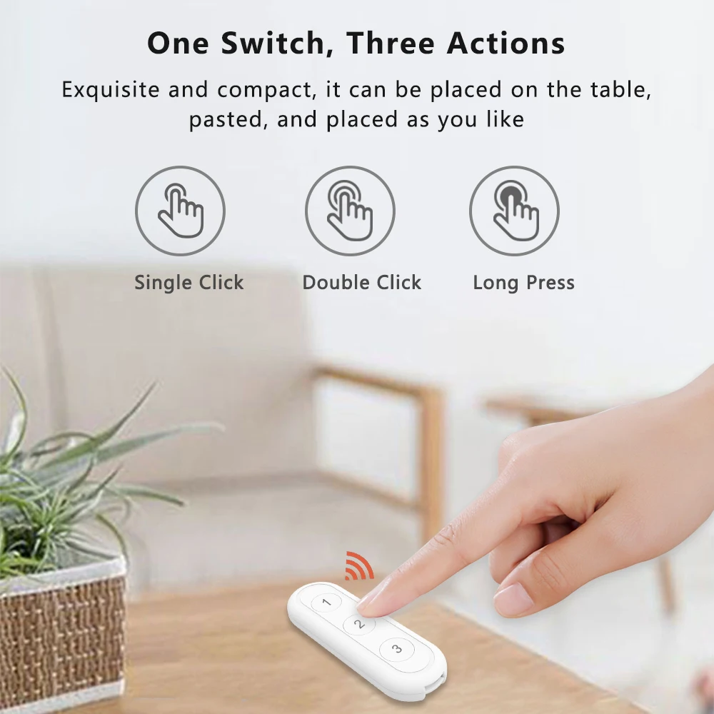 LoraTap ZigBee 3.0 Wireless 13 Types Push Button EU US Remote Controller Tuya Scene Automation Control Switch Smart Life App