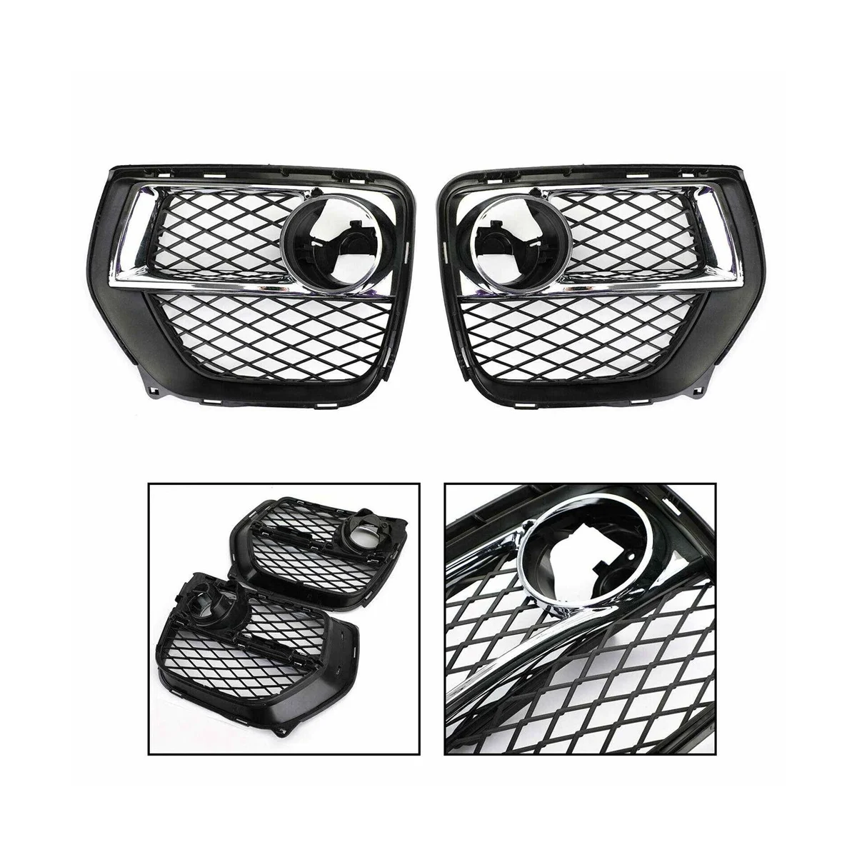 

51117312605 51117312606 Fog Light Frame Fog Light Grille Cover Through Hole Fog Light Grille Car for BMW X6 E71