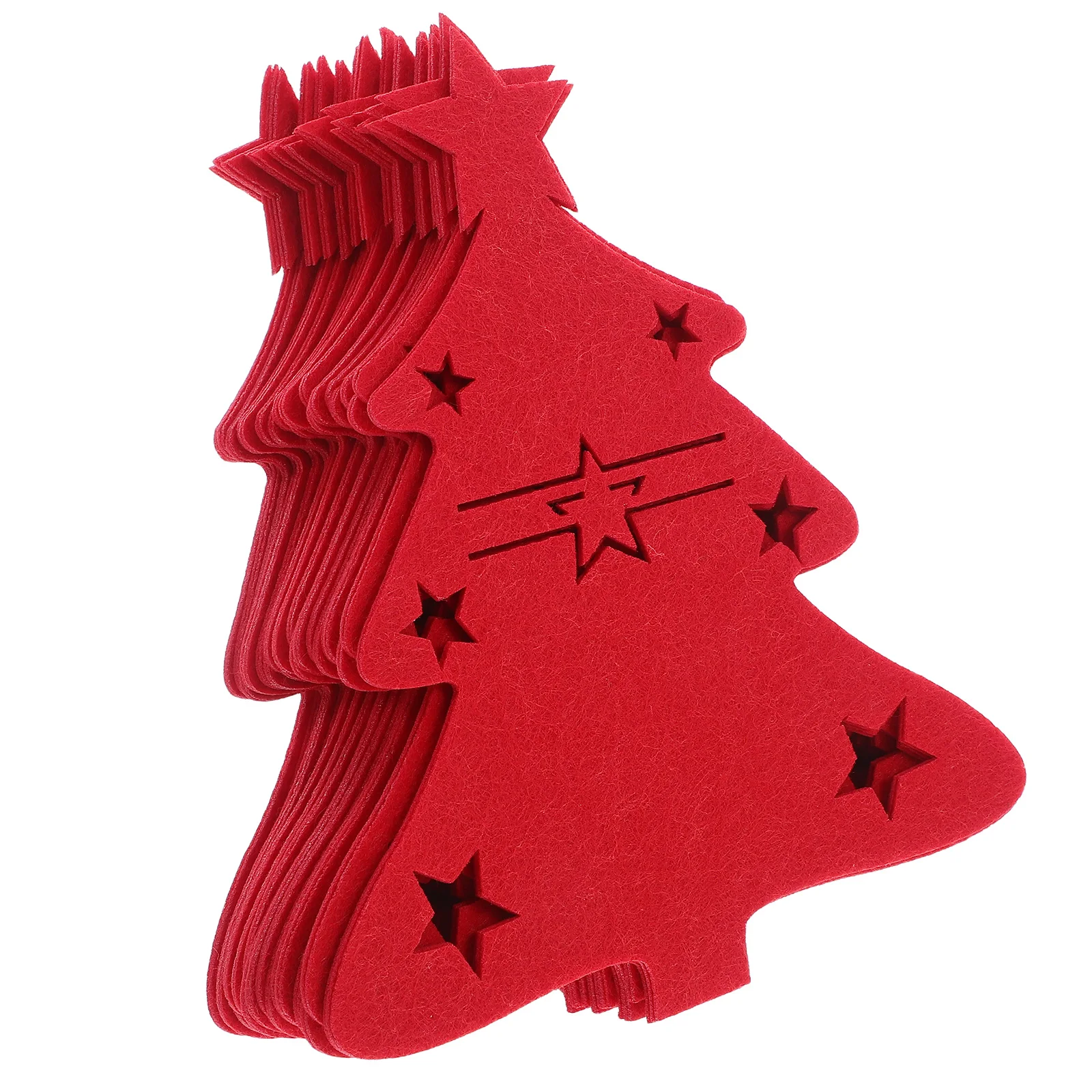 

48 Pcs Christmas Silverware Holder Pockets Banquet Tableware Decorations Holders Elements Cutlery Pouch