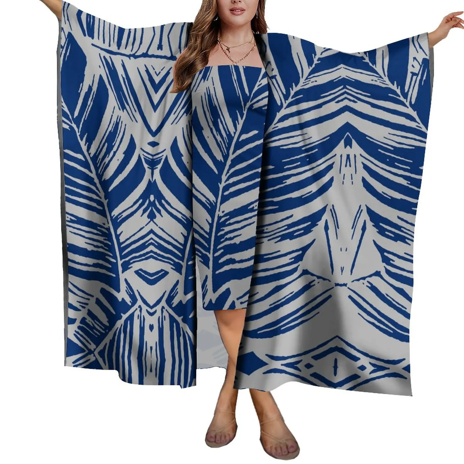 Custom Retro Tribal Ethnic Style Sarong Dress Cape Women's Beach Dress Comfortable Soft Personality Custom High Quality Skirt