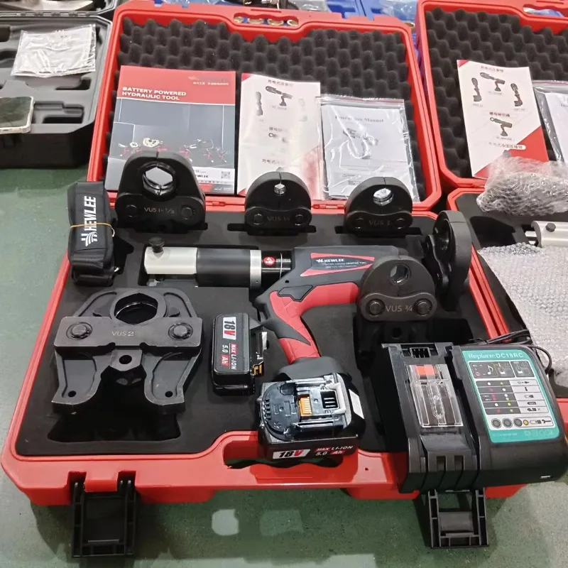 

Cordless Press Tool Kit 1/2'' 3/4'' 1'' 1-1/2'' 1-1/4'' 2''