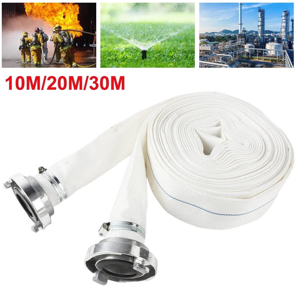 2inch 50mm High Pressure Water Hose Garden Irrigation Watering Hose 10/20/30m Antifreeze Canvas Fire-Protection Hose