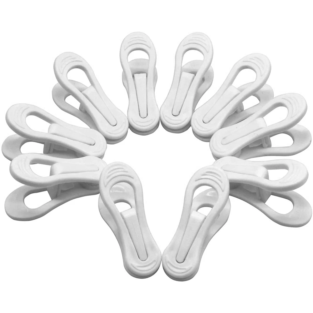 

25 Pcs Windproof Clothespins Plastic Non Slip Ideal for Clamping Quilt Clothes Prevent Falling Clothesline Clips