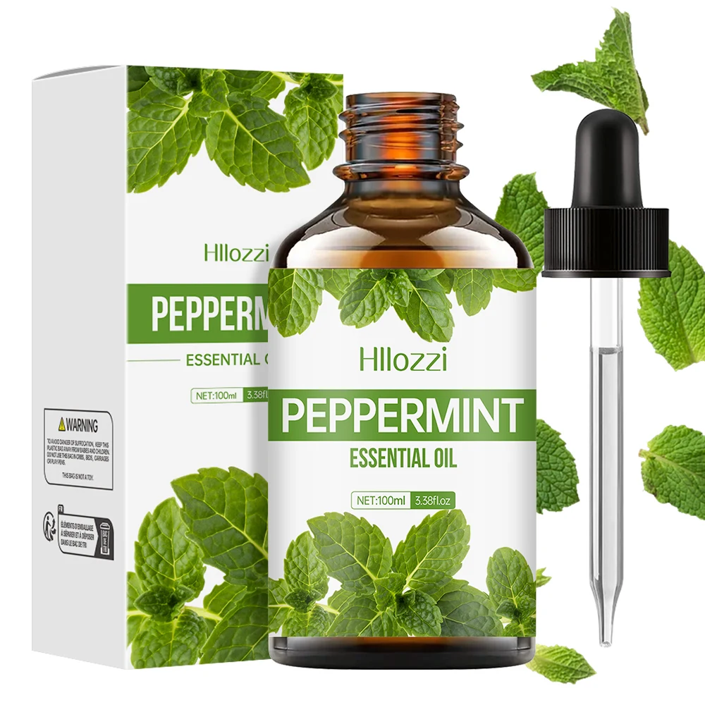 100 ml/60 ml/30 mlPepermint essentiële olie hydraterende multifunctionele essentiële olie aromatherapie kaars auto diffuser