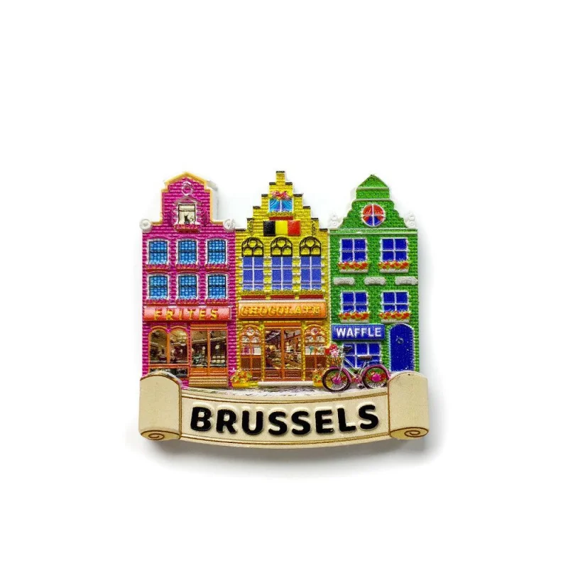 

Brussels House Building 3D Strong Magnetic Hot-Selling Fridge Magnet Travel Souvenir Gift