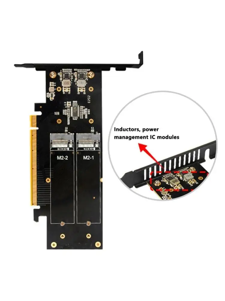 652F PCIe 5.0 X16 NVMe M.2 SSDs Expansion Card Support RAIDs 0 1 And 4 Drive Capacity For Enhances System Performances