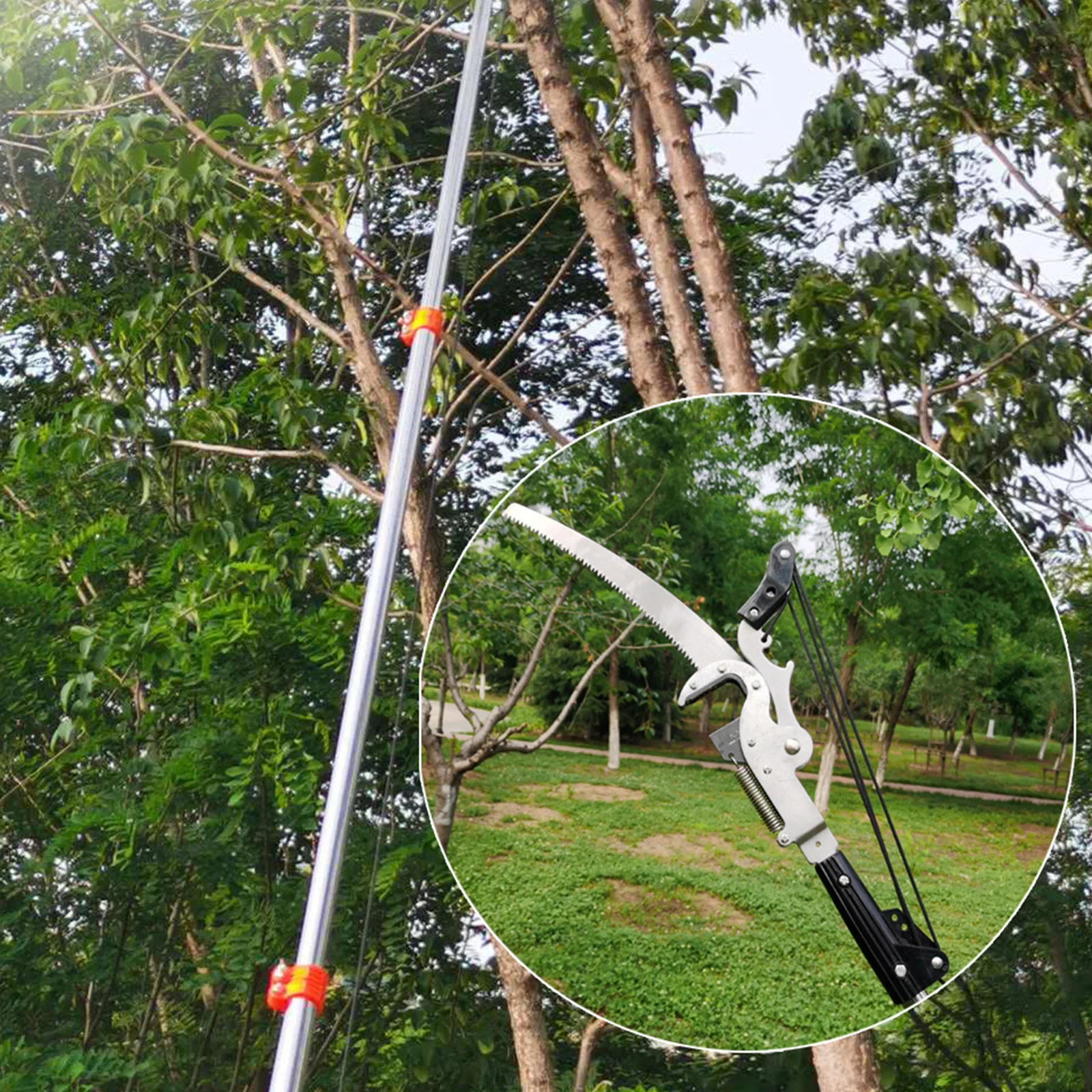 1PC High-Höhe Verlängerung Lopper Zweig Schere Erweiterbar Obst Baum Beschneiden Sah Cutter Garten Trimmer Werkzeug Mit Seil