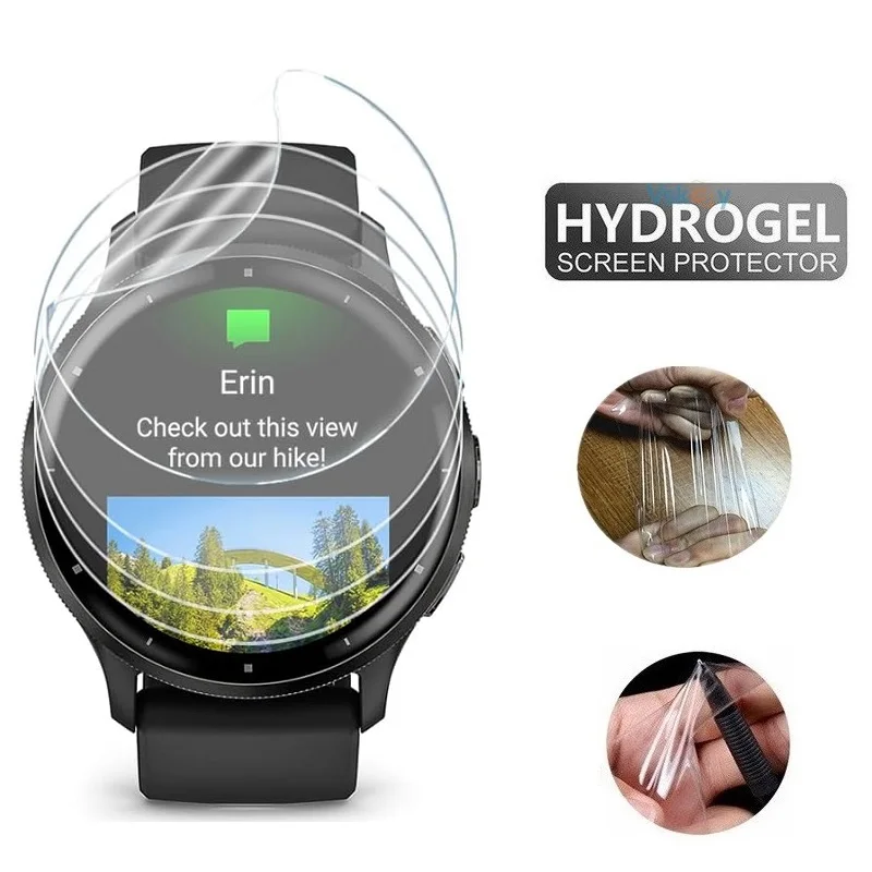 10 шт. мягкая гидрогелевая пленка из ТПУ для Garmin Venu 3/Venu 3S, защитная пленка для экрана смарт-часов HD, прозрачная защитная пленка