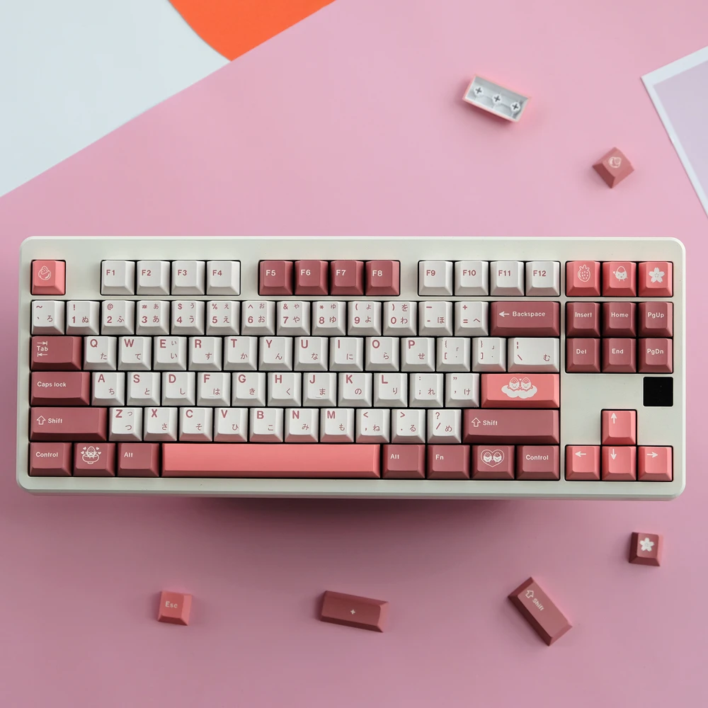 

129 Keys GMK Daifuku Keycaps Japanese PBT Dye Sublimation Cherry Profile Keycap For MX Switch Mechanical Keyboard GK61 67 87 98