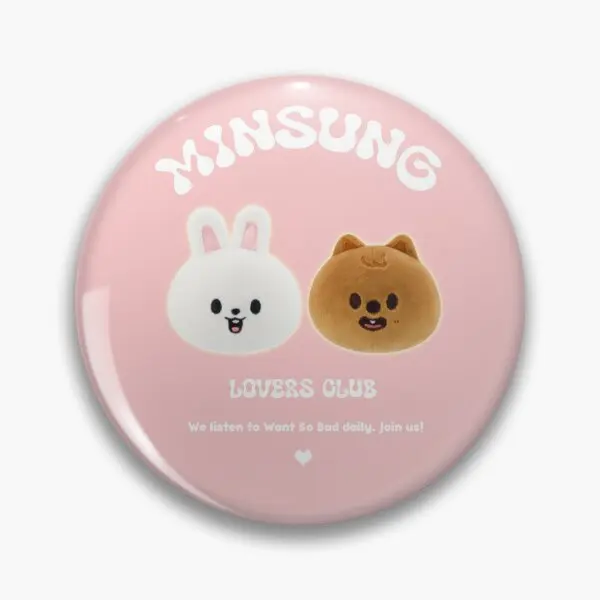 Minsung عشاق نادي W Ver Skz المسامير لينة زر دبوس طوق بروش شارة معدنية التلبيب دبوس موضة الكرتون قبعة مجوهرات ديكور هدية