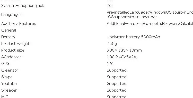 11.6 Inch Windows 10 T10 Tablet 2GB RAM 32GB ROM RCA9213 Quad Core 1366x768 IPS Screen Dual Camera WiFi HDMI-Compat