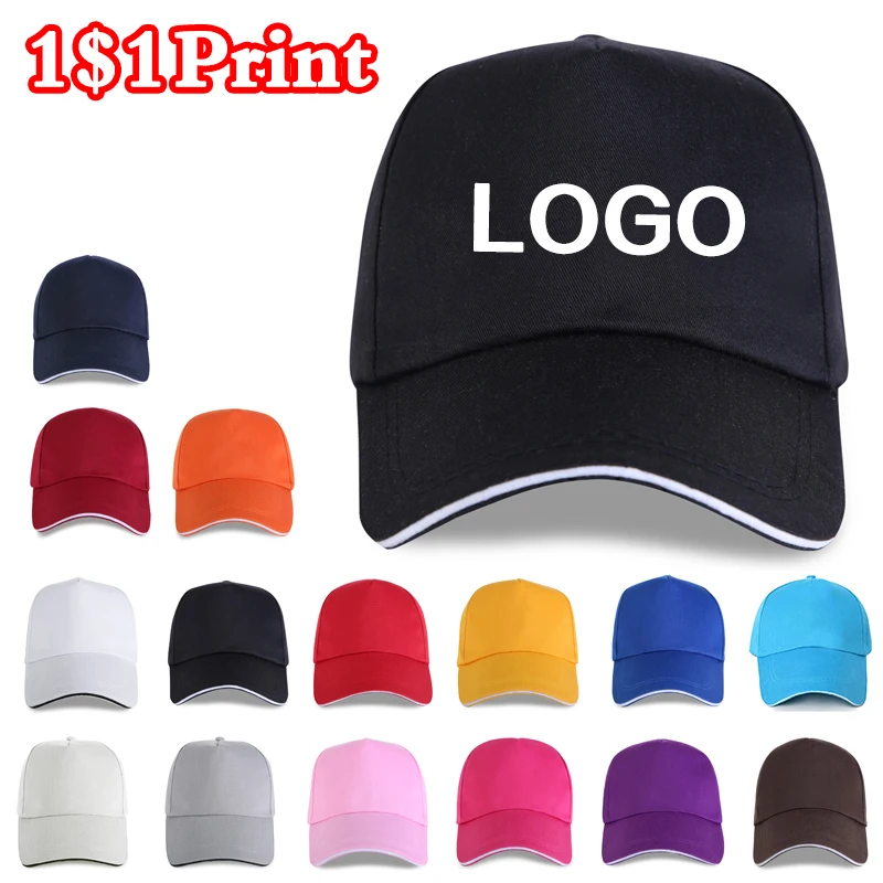 

Customized baseball cap with logo and personalized design embroidered men's and women's duckbill caps sun hat customization