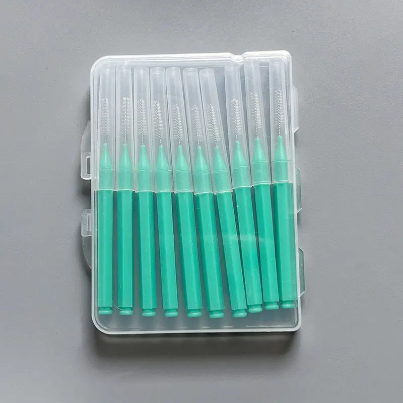 10 قطعة I-نوع دفع سحب فرشاة بين الأسنان تنظيف بين الأسنان العناية بالفم تقويم الأسنان I شكل خيط تنظيف الأسنان أدوات تنظيف الخيط #5