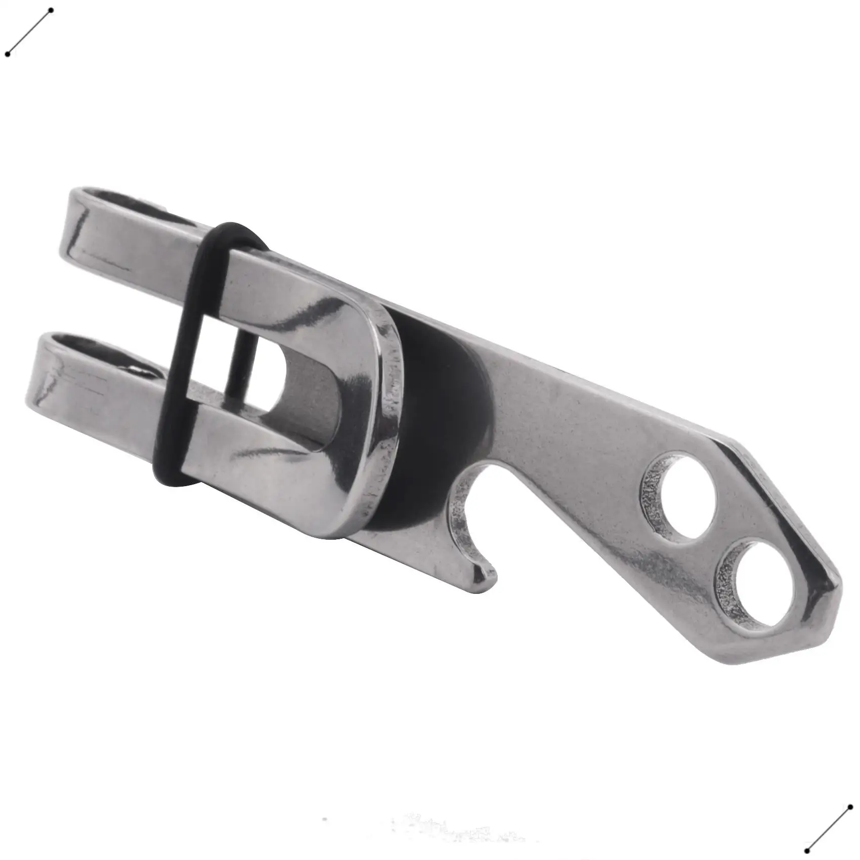 Stainless Steel EDC Multifunction Tool Belt Key Chain Clip Bottle Opener