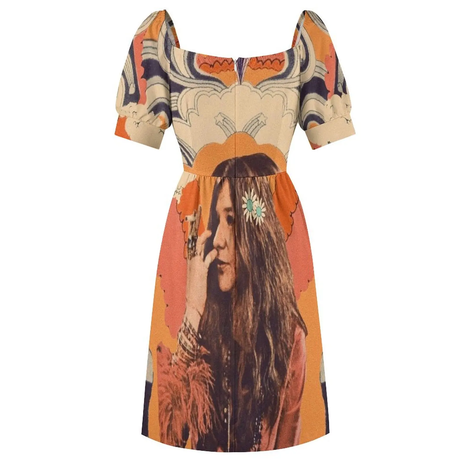 oranje cover tops jurk met korte mouwen damesjurken zomerjurk dames elegante luxe jurk