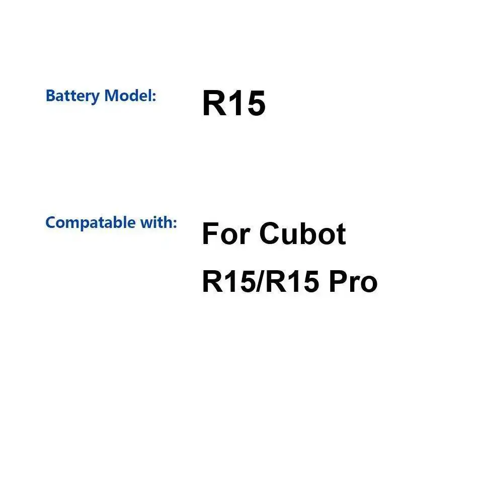 

Для Cubot R15 Pro аккумулятор для мобильного телефона с быстрой зарядкой 3000 мАч