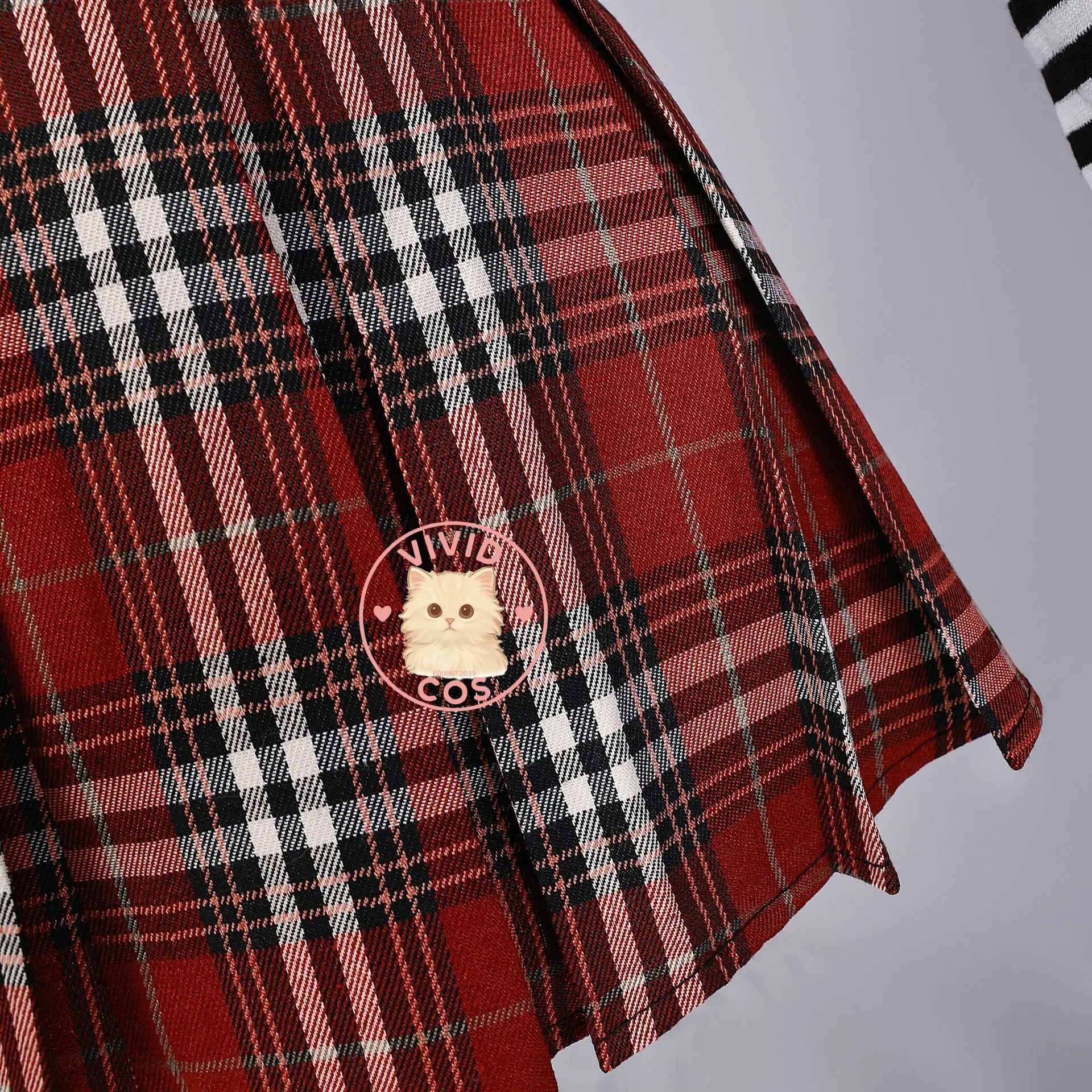 أزياء مانغا ميسا أماني التأثيرية أزياء أنيمي لطيف أحمر منقوشة JK تنورة ميسا ميسا فستان لعب الأدوار للنساء الكبار حفلة كوميك كون