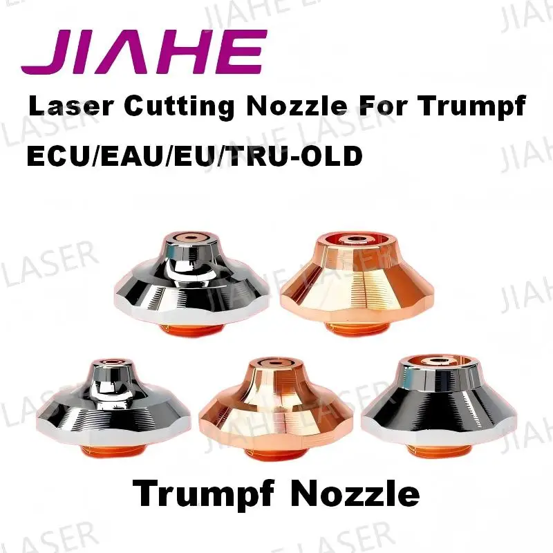 Boquillas Láser Tipo EAA EAC EAU EBM ECU EU para Cabezal Láser Trumpf Precitec, Piezas de Máquina de Corte por Fibra, Doble/Simple, Axrayser OEM