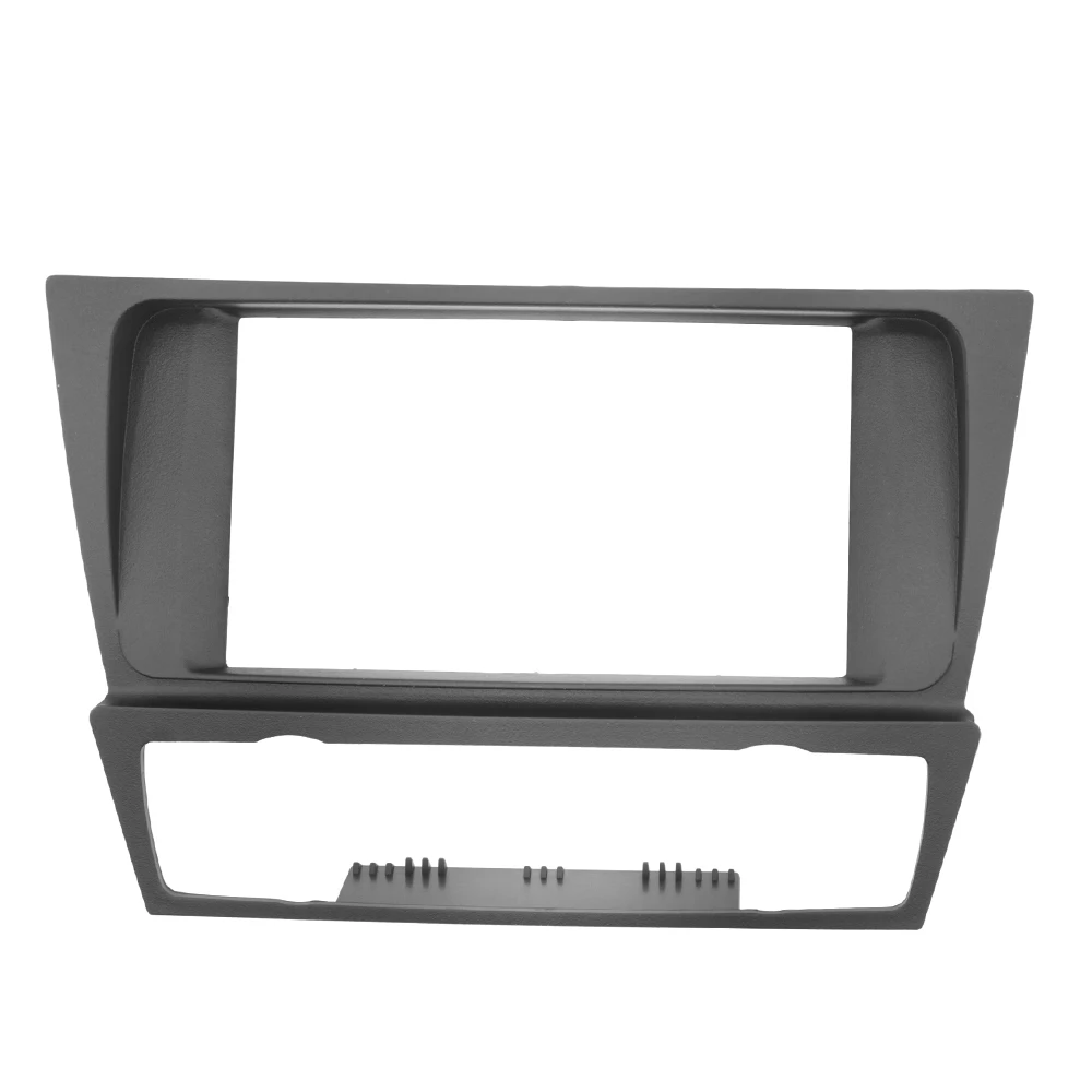 HY Double Din Fascia For BMW 3 Series E90 E91 E92 E93 2004-2012 Radio DVD GPS Stereo Panel Dash Mount Trim Kit Surrounded Frame