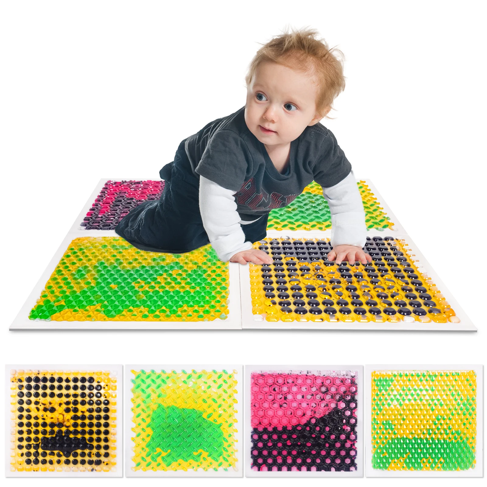 

Interactive Soft-Touch Onyoloy Sensory Tiles Sensory Liquid Floor For Home Onyoloy Kids