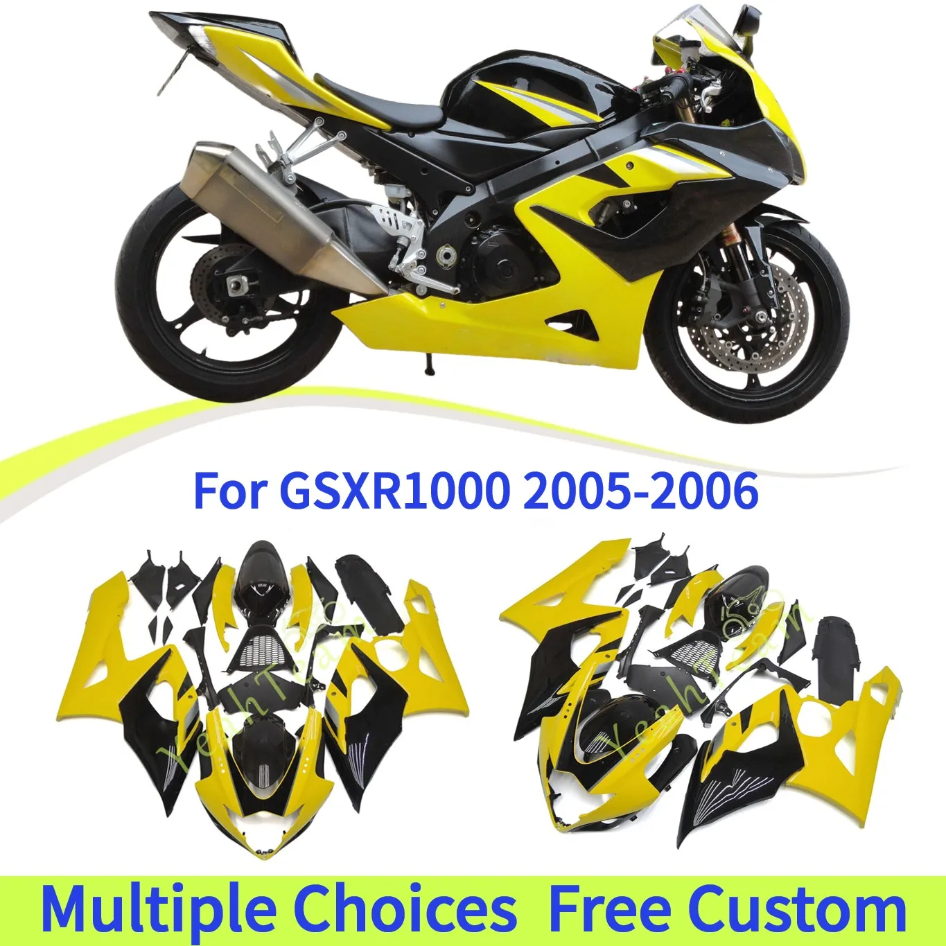 

Комплект обвесов из высококачественного АБС-пластика для Suzuki GSXR1000 GSX-R1000 2005-2006 (K5)
