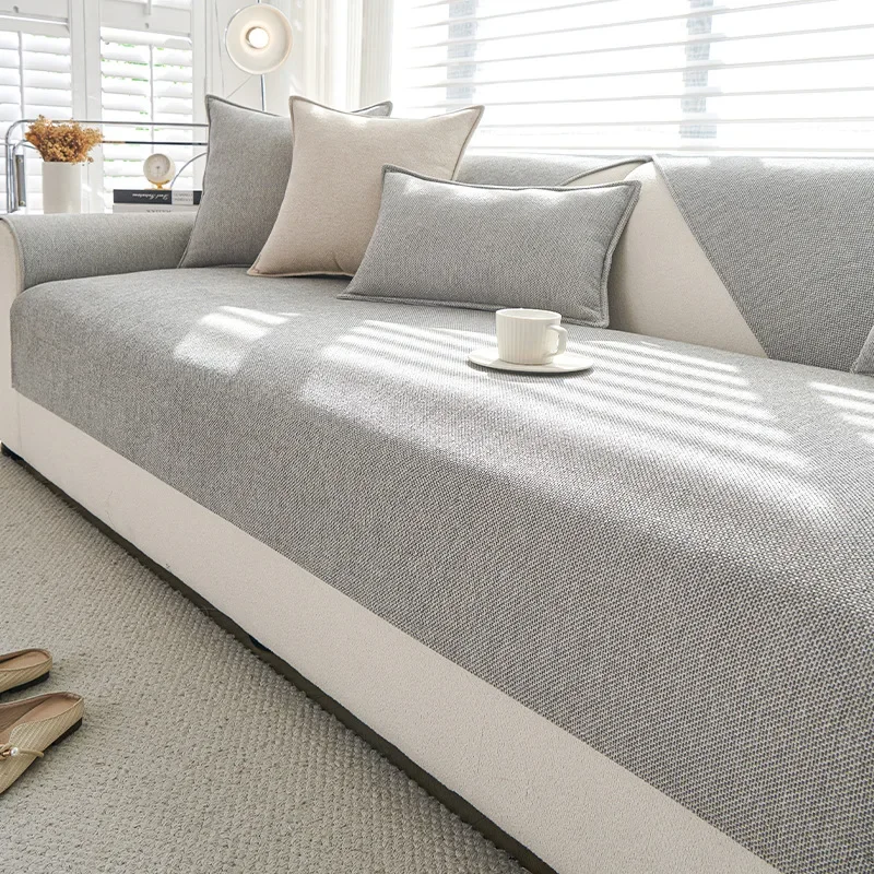Anti Scratch and Wear-resistant Sofa Cover Skin Friendly Breathable Simple Sofa Cushion Cover Anti Slip Suitable for All Seasons