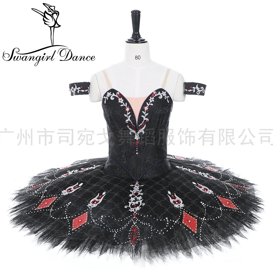 High quality black swan professional tutu costumes women classical pancake tutu for performance platter tutu BT9320