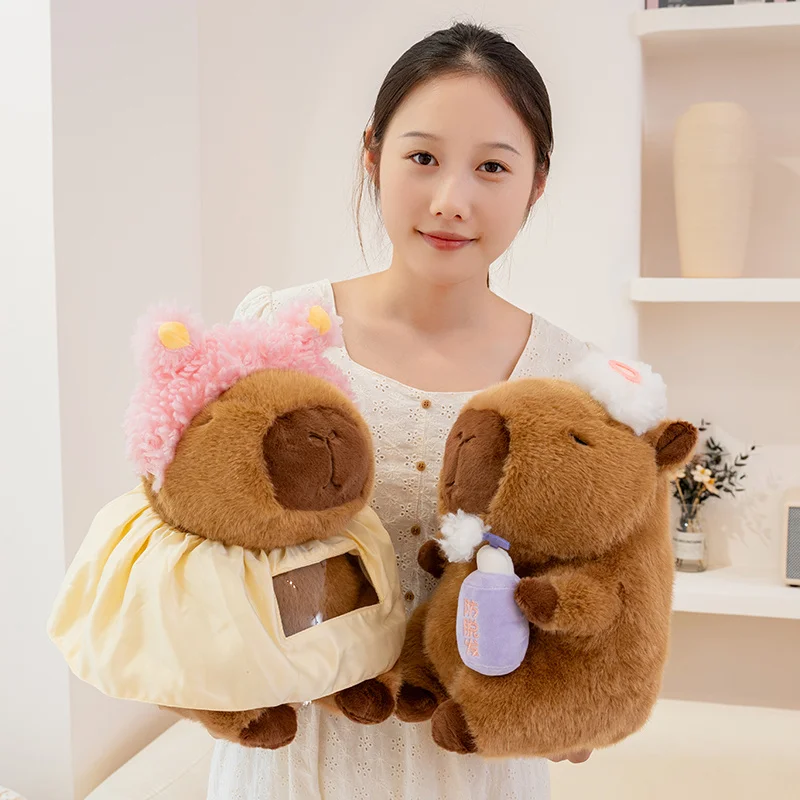 

Очаровательная декоративная подушка с капибарой, уютная нескользящая подушка для кровати, дивана, офисного стула, можно стирать в машине, уникальная идея подарка