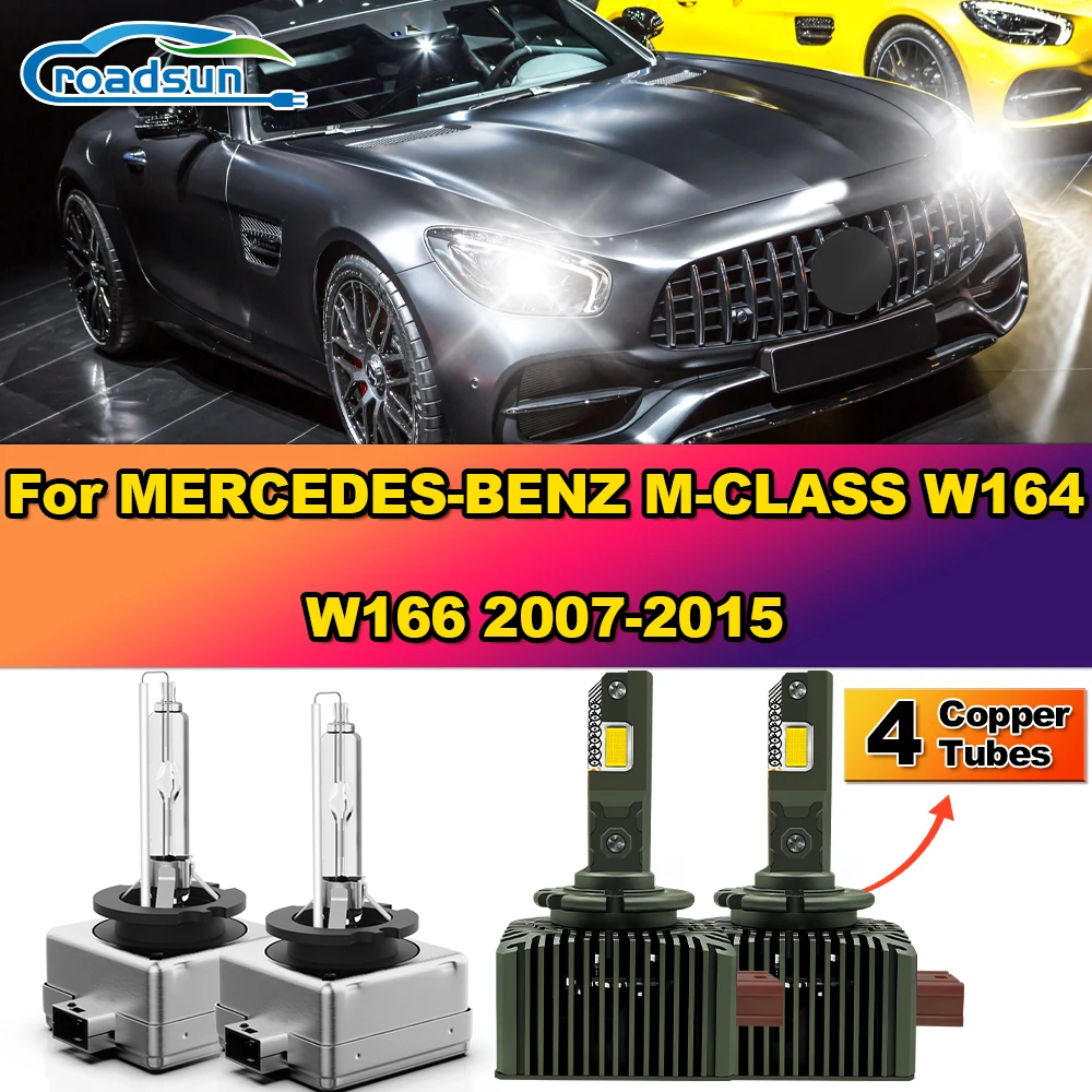 

LED Headlight Bulbs 300000LM HID Xenon Lamps 6000K Plug & Play For MERCEDES-BENZ M-CLASS W164 W166 2007-2011 2012 2013 2014 2015
