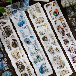 1pcs/lot Decorative Adhesive Tapes luxuriant flowers and dreams in the pavilion Decorative Scrapbooking pet Japanese Stickers