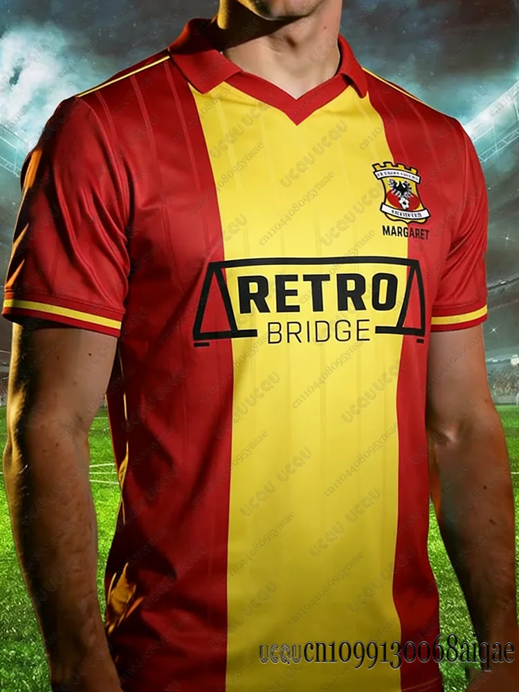 Zomer Nieuwe Heren Voetbalshirts Snel Droogende Fiets Shirts Nederland Go Ahead Eagles 25-26 Thuis Tenue Volwassenen/Kinderen Team Uniform