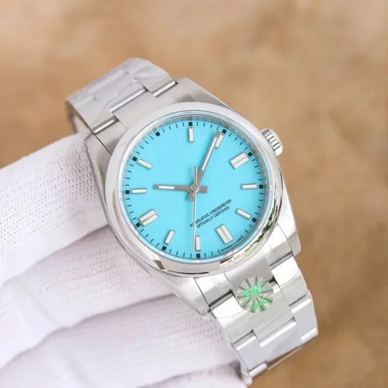 2024 Oyster Watch Men and Women Constant Steel Belt Log Automatic Mechanical Watch Candy Color Scheme Couple Watch Luxury Watch