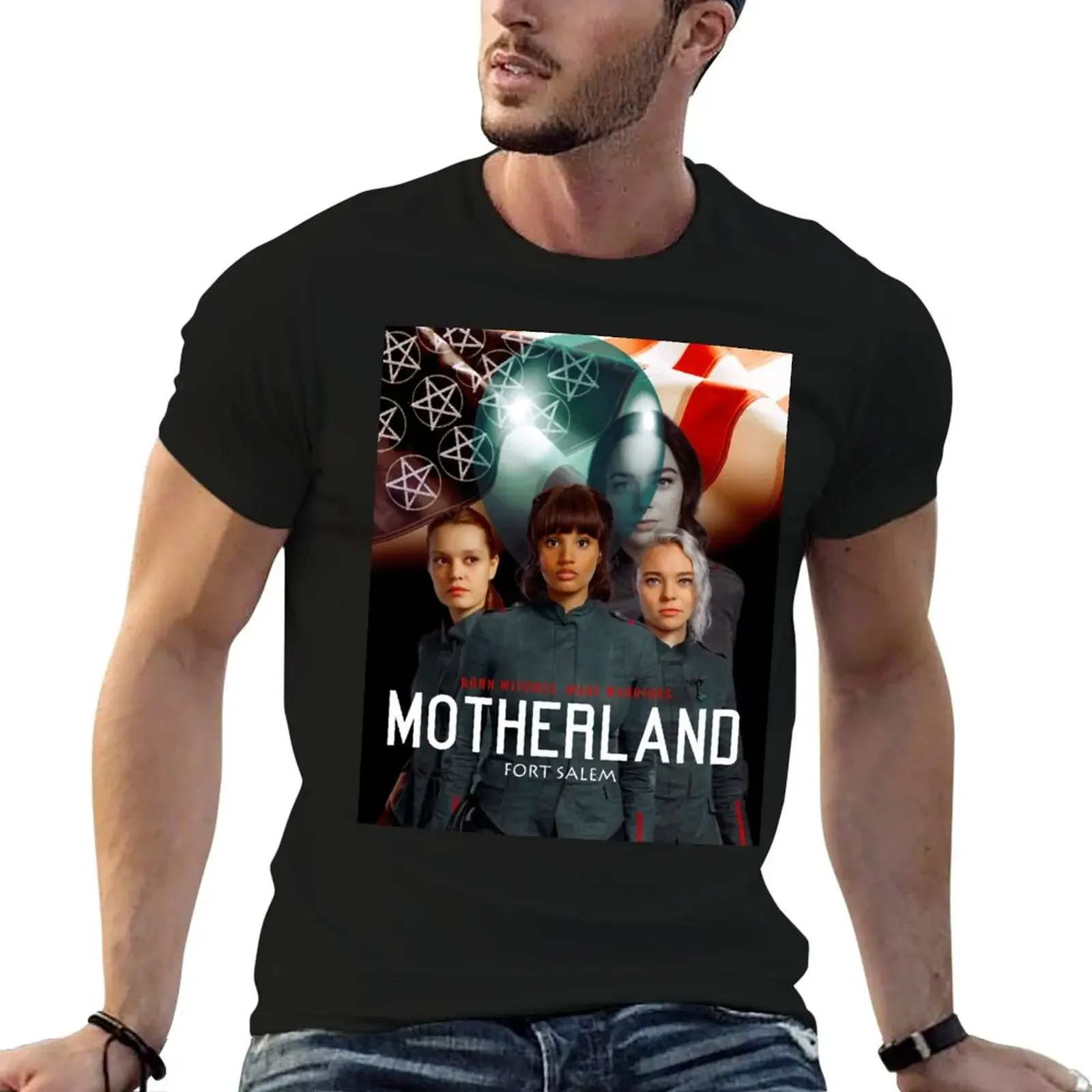 

Motherland Fort Salem Poster T-Shirt luxury designer customizeds Louboutins anime shirts men