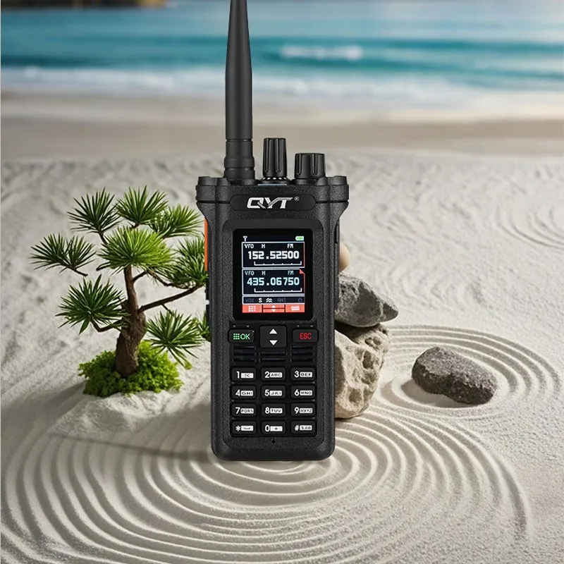 

10W High Power QYT KT-10R Outdoor Walkie Talkie Long Range Full Band Wireless FM Handheld Radio Type-C Charging