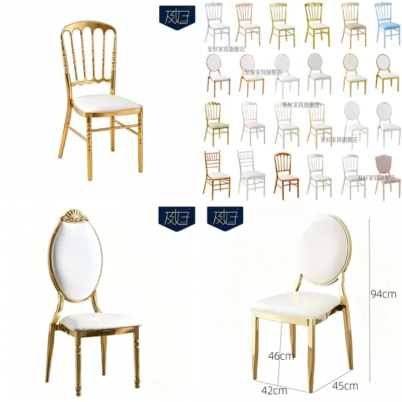 Bamboo Napoleon Chair Round Back Wedding Banquet Hotel Event Furniture Durable Elegant Design For Party Hall Decoration