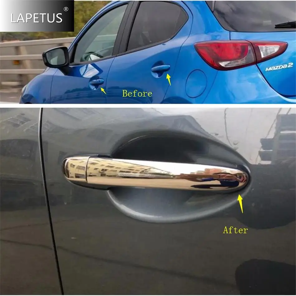 

Автоматические передние противотуманные фары, веко, брови, зеркало заднего вида/крышка дверной ручки, накладка для Mazda 2 Demio 2015-2021 аксессуары хром