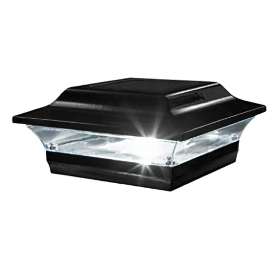 

SL214B 5x5 Imperial Solar Post Cap - Black High-Performance Solar LED, Durable Cast Aluminum with Powder-Coated Finish, Fits Ov