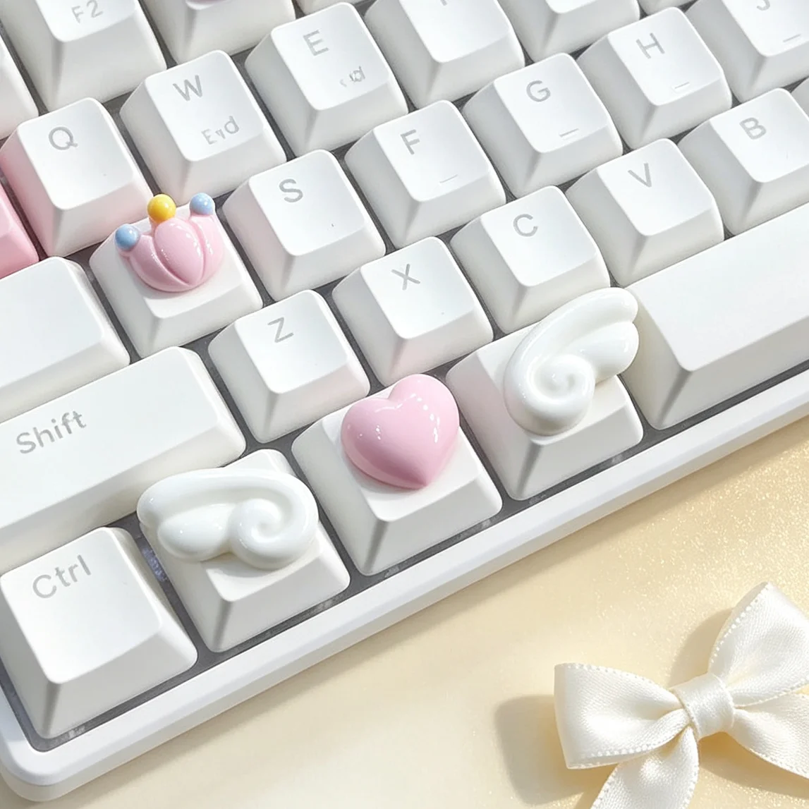 Cute Crowns Personalized Customization Replacement Addition Key Caps For Mechanical Keyboard